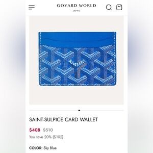Goyard card wallet